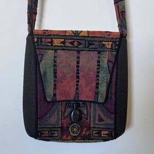 Elegant Tapestry Crossbody Bag by L. O’Neill Designs